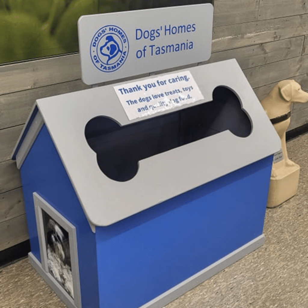 A donation box made by Richard