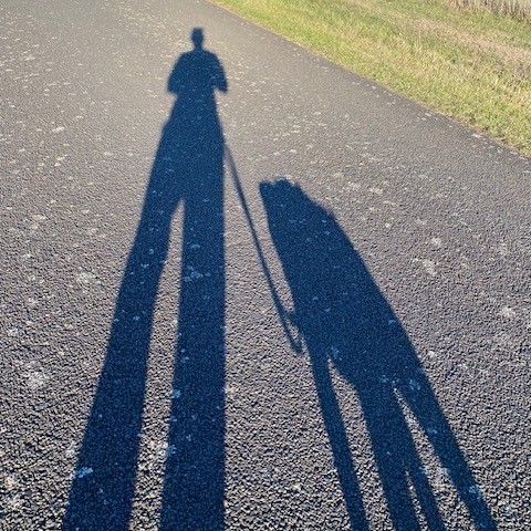 Willow and one of her mums in shadow